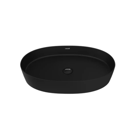Creavit LP160 Loop Oval Çanak Lavabo 40x60 cm Kömür karası-Mat Siyah ürün görseli 1
