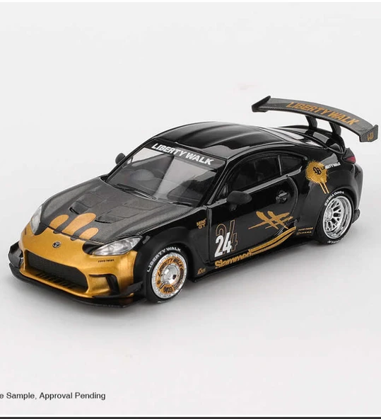 PTTAVM: mini gt 1/64 1149 Toyota GR86 LB-Nation Black/Gold