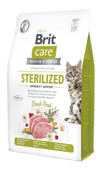 Brit Care Kısırlaştırılmış Kediler İçin, Tahılsız, Hipoalerjenik,Etli Kuru Mama 2 kg ürün görseli 1