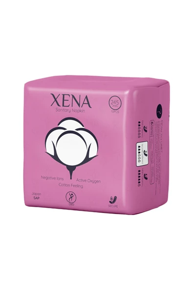 OXO GLOBAL XENA SANİTARY NAPKİN GÜNDÜZ PEDİ | ACTİVE OXYGEN & NEGATİVE ION ürün görseli 1