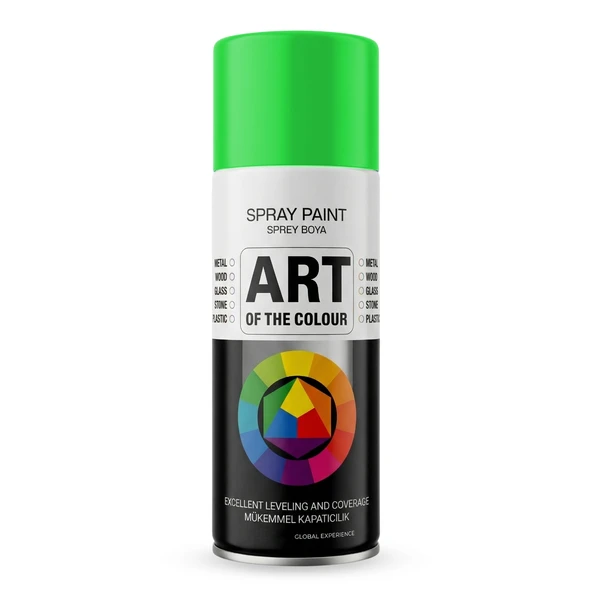 RAL6018 Yeşil Prof. Sprey Boya Metal Ahşap Taş Plastik ve Cam Yüzeylere Uygun Spray Boya 400 ml ürün görseli 1