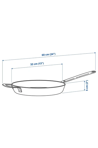 HEMKOMST 32 CM PASLANMAZ ÇELİK TAVA - Resim 4