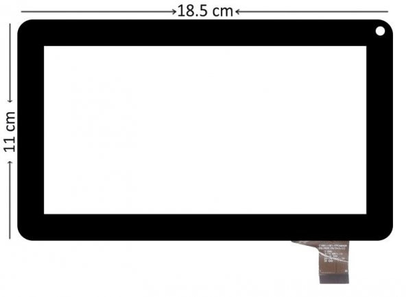 CLV70136A uyumlu 7 inç Siyah Dokunmatik ürün görseli 1