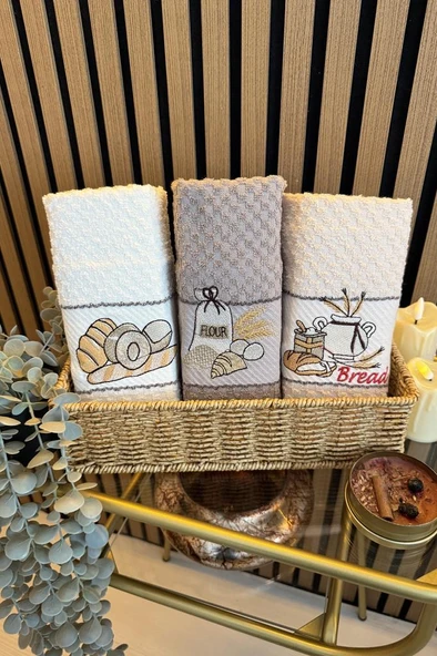 Rüya Nakışlı 3lü Piknik Havlu Takımı 40x60 Cm ürün görseli 1