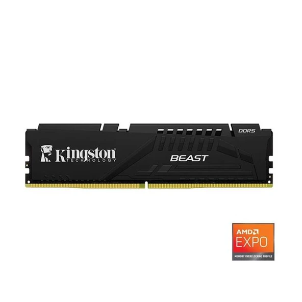 Kingston KF564C32BBE-16TR Beast Expo 16GB DDR5 6400MHz CL32 Masaüstü Performans Ram ürün görseli 1