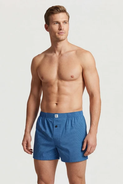 Cacharel Poplin Erkek Boxer 1113/Nokta Kare Saks ürün görseli 1