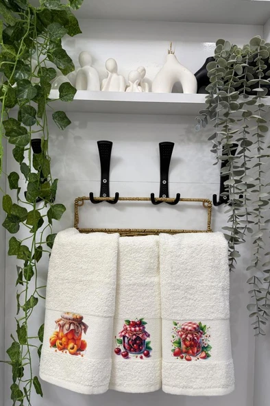 Meyvelim Baskılı 3lü Mutfak Havlu Takımı 30x50 Cm ürün görseli 1