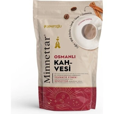ŞEKEROĞLU MİNNETTAR OSMANLI KAHVESİ  165 G ürün görseli 1