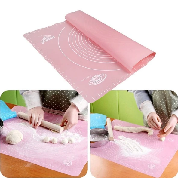 Hamur Açma Örtüsü Hamur Matı Ölçekli 45x 35 cm - Resim 2
