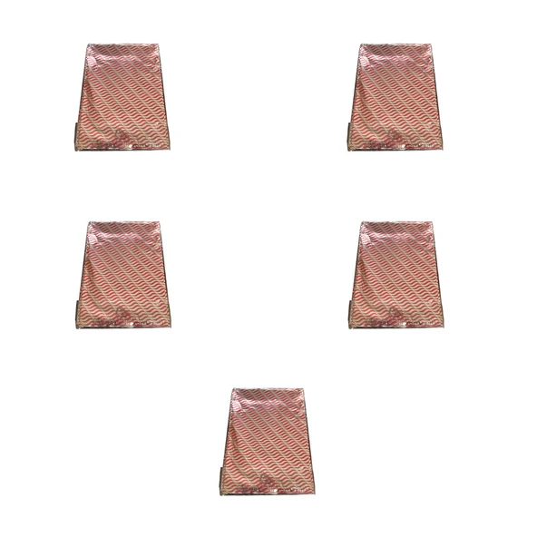 Omeyva Desenli Metalize Hediye Paketi Yapışkanlı Torba Poşet - 30x35 Cm. - 100 Adetlik 5 Paket ürün görseli 1