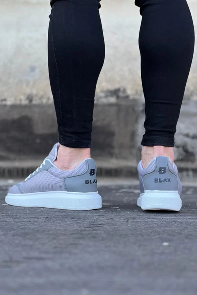 Gri Triko Erkek Casual Ayakkabı - Resim 2