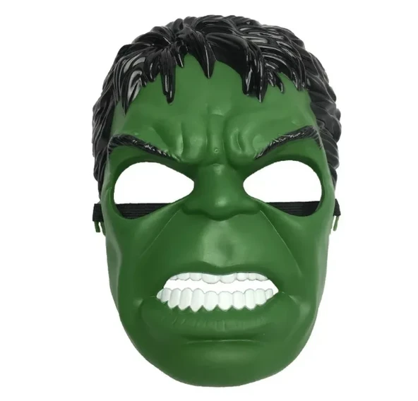 Yeşil Renk Süper Kahraman Dev Adam Hulk Maskesi ürün görseli 1