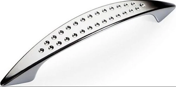 Noktalı Dolap Çekmece Kulpu 96 mm Krom - Resim 2