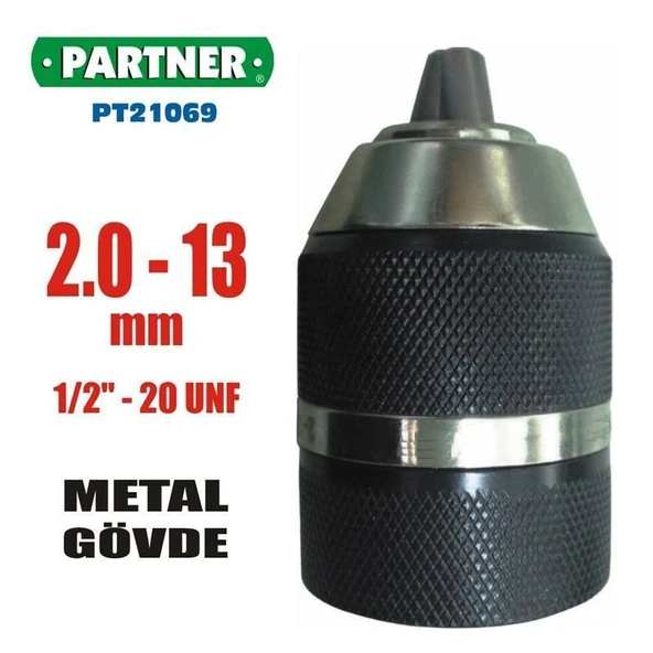 Partner 21069 Anahtarsız Mandren 13 mm 1/2 ürün görseli 1