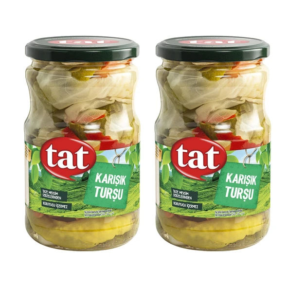Tat Karışık Turşu 650 gr Cam x 2 Adet ürün görseli 1