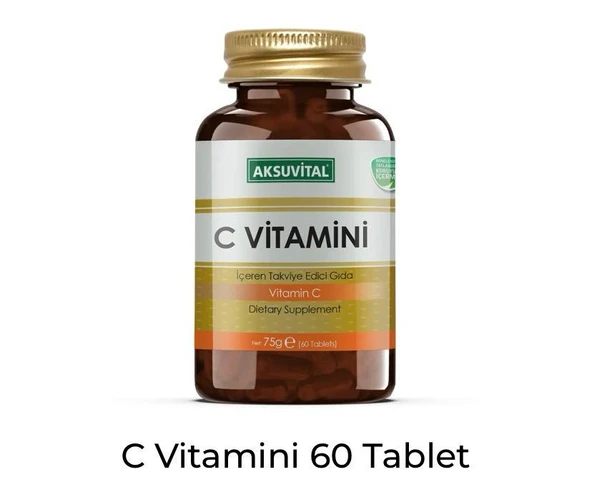 Aksu Vital C Vitamini 60 Tablet ürün görseli 1