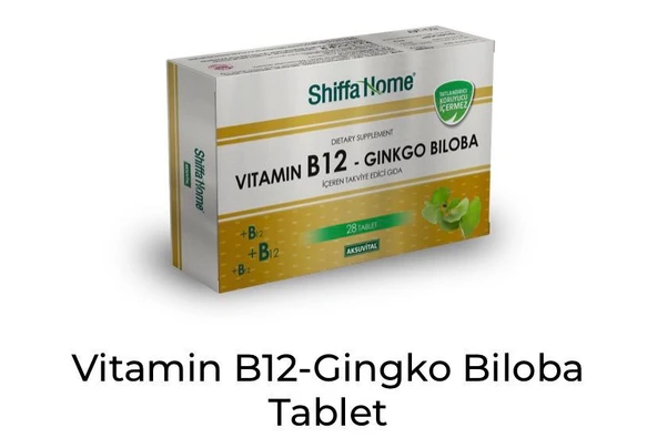 Shıffa Home Vitamin B12 Gınko Biloba 28 Tablet ürün görseli 1