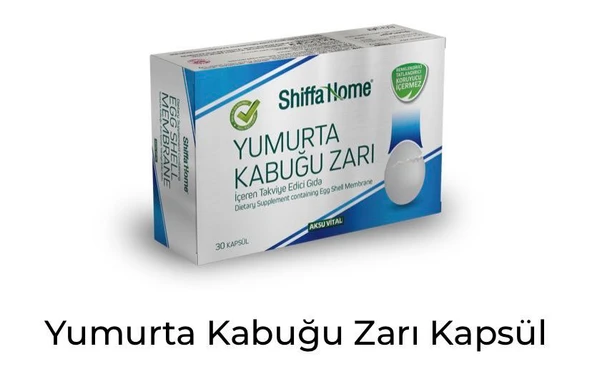 Shıffa Home Yumurta Kabuğu Zarı 30 Kapsül ürün görseli 1
