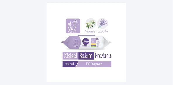 ŞeyliŞeyler - Sleepy Herbal Kişisel Bakım Havlusu 100'lü 1 Paket ürün görseli 1