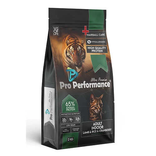 Pro Performance Kızlıcıklı Kuzulu ve Pirinçli Yetişkin Kedi Maması 2 Kg ürün görseli 1