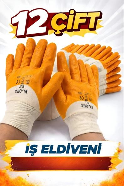 EL-DEX NİTRİL ELDİVEN NO:10/XL (12 Adet) ürün görseli 1