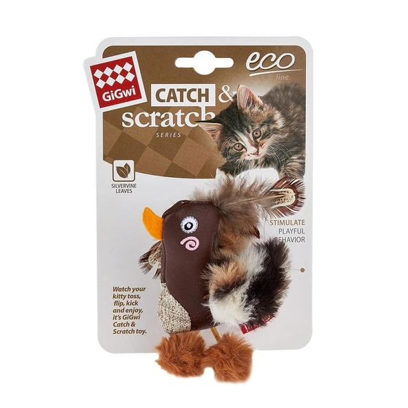GiGwi Catch & Scratch Ördek Kedi Oyuncağı - Resim 2