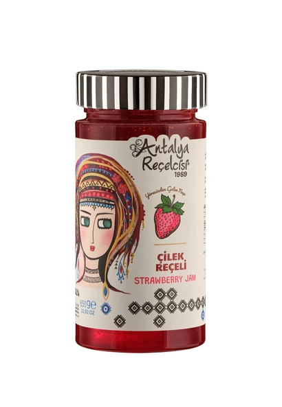 Antalya Reçelcisi Çilek Reçeli 650g Yörük Seri ürün görseli 1