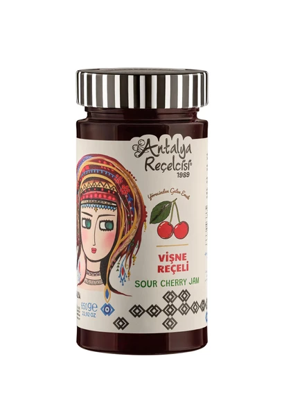 Antalya Reçelcisi Vişne Reçeli 650g Yörük Seri ürün görseli 1