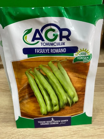 Agr Fasulye Romano Tohumu 25 Gr ürün görseli 1