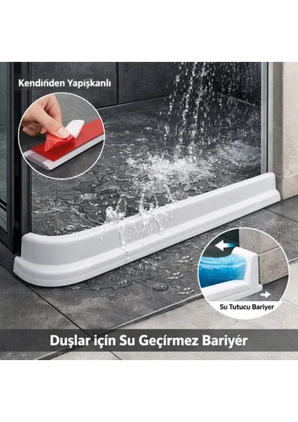 Su Önleyici Bariyer Su Tutucu banyo mutfak duşlarda çok amaçlı su önleyici bariyer yapışkanlı 2 MT ürün görseli 1