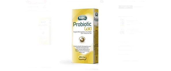 NBL Probiotic Gold Çift Kaplamalı 10 Saşe ürün görseli 1