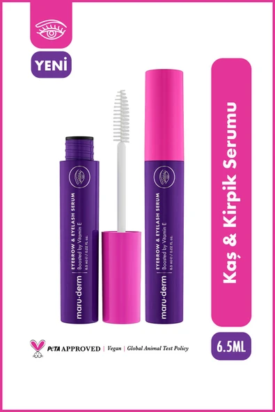 Maru.Derm Su Bazlı Güçlendirici Kaş & Kirpik Serumu - Vitamin E, Procapil ürün görseli 1