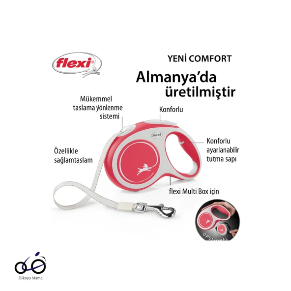 Flexi New Comfort Siyah S Beden 5 Metre Şerit Tasma ürün görseli 1