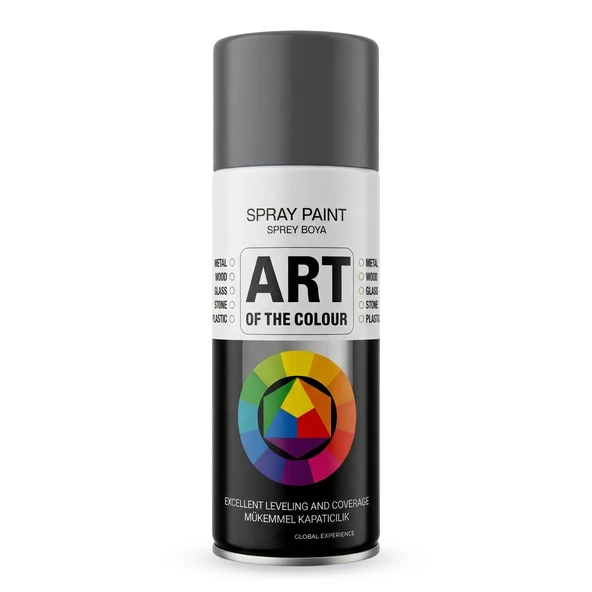 RAL7015 Gri Prof. Sprey Boya Metal Ahşap Taş Plastik ve Cam Yüzeylere Uygun Spray Boya 400 ml ürün görseli 1