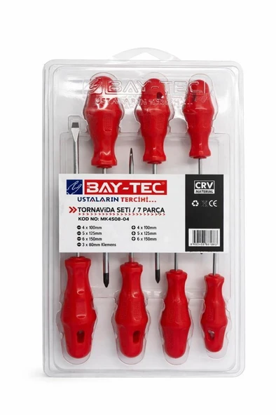 BAY-TEC MK4508 TORNAVİDA SETİ 7 PARÇA - Resim 2