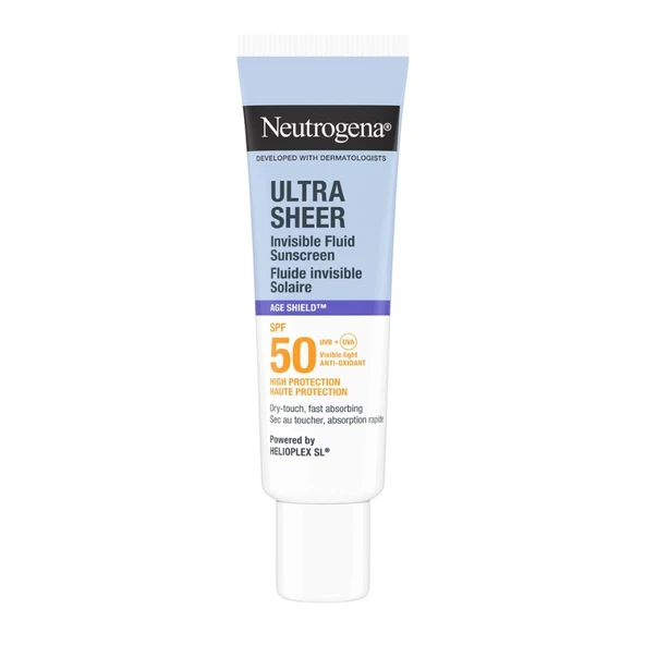 Neutrogena Ultra Sheer Yaşlanma Karşıtı 50SPF Fluid Güneş Koruyucu Krem 50 ml ürün görseli 1