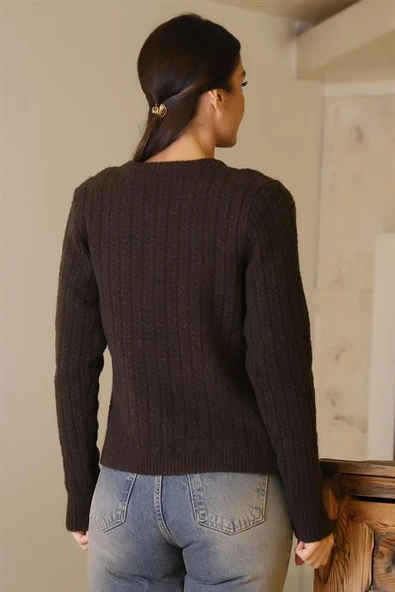 7018-2K6 ZENTONİ HIRKA-KAHVE - Resim 4