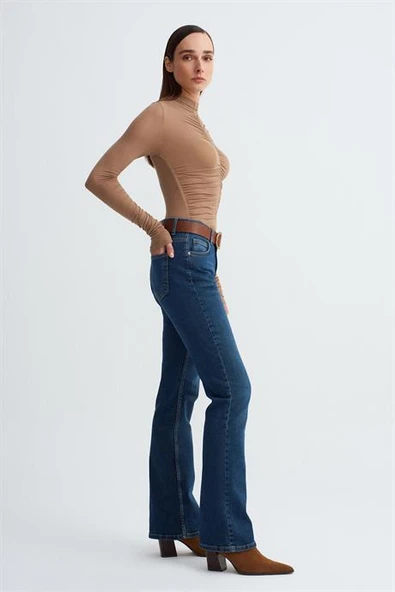 Düşük Bel Likralı Jean-Mavi 72277-2Y6 ürün görseli 1