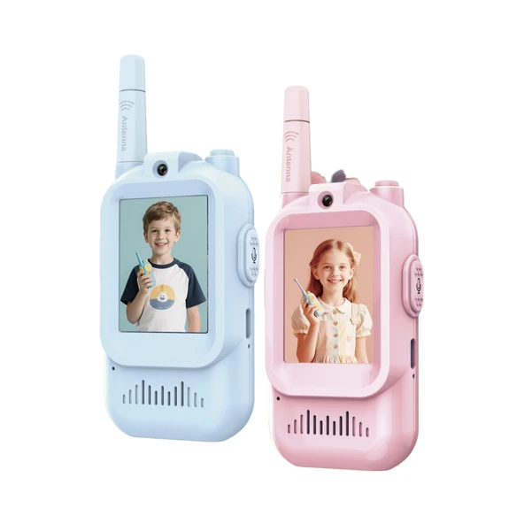 Çocuk Telsizi Video Walkie Talkie – Şarjlı Video İnterkom Oyuncak, 2’li Paket ürün görseli 1