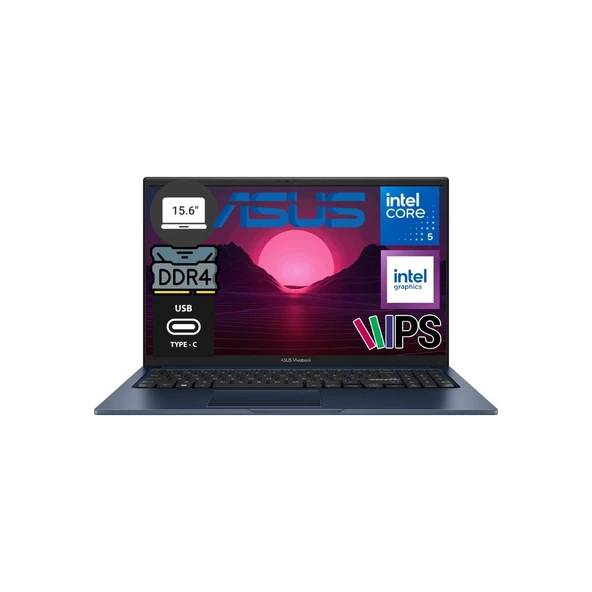 Vivobook 15 X1504VA-BQ4101SM Intel Core 5 120U 16GB 2tb Windows 11 Pro 15.6" Taşınabilir Bilgisayar ürün görseli 1