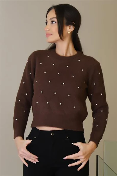 T95044-2K6 ROBİN TRİKO-KAHVE - Resim 2