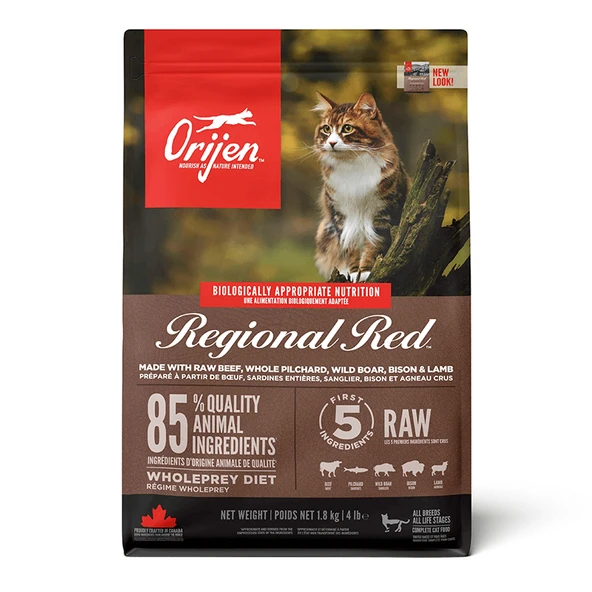 Orijen Regional Red Tahılsız Kedi Maması 1,8 Kg ürün görseli 1