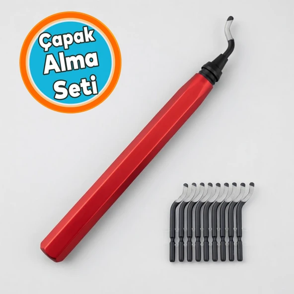 11 Parça Çapak Alma Raspa Profesyonel Set Metal Yüzey Temizleme Eğe Kazıma Zımpara Seti ürün görseli 1