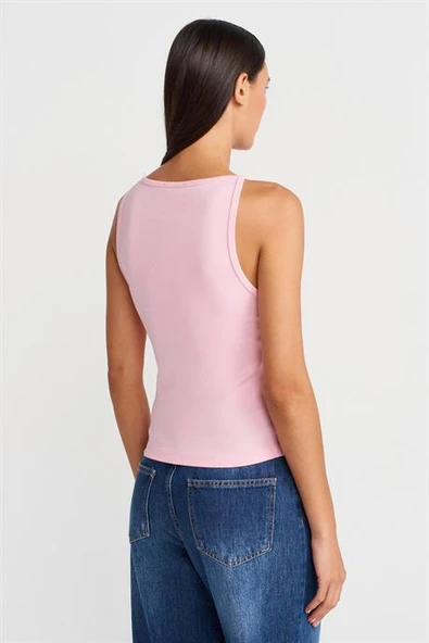 Halter Yaka Top-Açık Sarı 21048-2Y6 - Resim 4