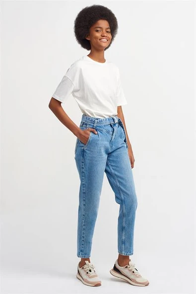Basic T-Shirt-Ekru 3683-2Y6 - Resim 3