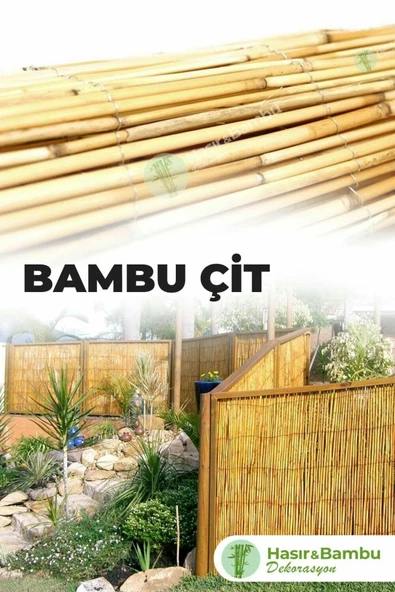 myfamily Kamış Çit 1 X 4,50 Metre Hasır Çit Rulo Çit Bahçe Çit Balkon Çit Saz Kamış ürün görseli 1