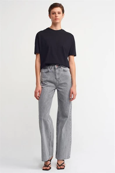 Basic T-Shirt-Siyah 3683-2Y6 - Resim 4