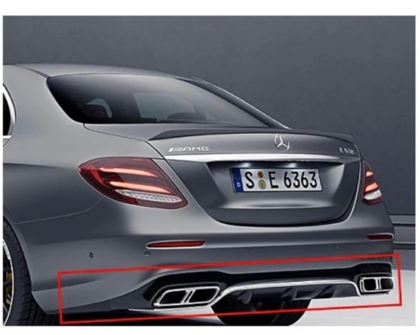 Mercedes E Serisi W213 E63 Difüzör Gri (4 Kapı) 2016-2020 arası uyumlu ürün görseli 1