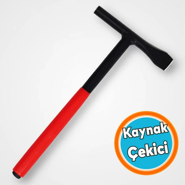 Kaynak Cüruf Çekiç Çapak Alma Temizleme Kaynakçı Çekici Düz Kaski Uçlu Paslanmaz Metal Demir ürün görseli 1