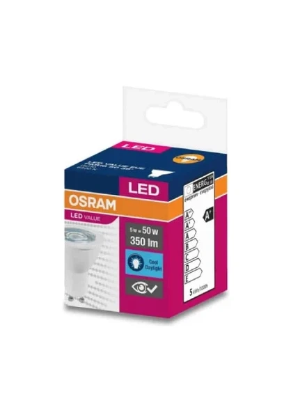 OSRAM Led Value 4,5W Beyaz Işık Gu10 Duy 350lm ürün görseli 1